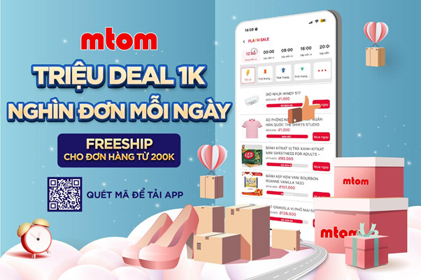 Sàn TMĐT MTOM - Miễn phí vận chuyển toàn quốc